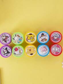三丽鸥动漫卡通可爱童趣男孩女孩清新甜美印章童谣可水洗印章玉桂狗儿童六一儿童节印章小学生适用 - 彩色 - 查看 1