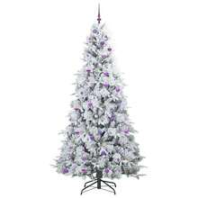 Artificial Hinged Christmas Tree Green 240 Cm PE And PVC - Green - View 5