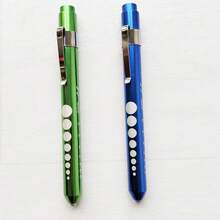 2pcs/3pcs Medical Pen Light, Reusable LED Medical Pen Flashlight With Pupil Scale Measuring Tape And Ruler For Nursing Students, White Light, Warm Light For Nurses, Students, Doctors Daily Use Pocket Nurse Aluminum Pen Light ,Dry Battery Power Supply(Batteries Not Included),Birthday Gifts, Graduation Season Gifts