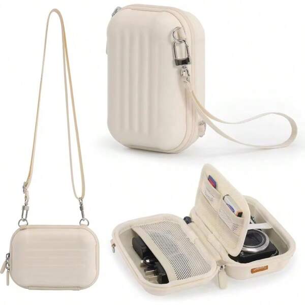 Camera Case For Digital Video Cameras Storage Holder Bag Shockproof Waterproof PU Leather Storage Bag Camera Accessories