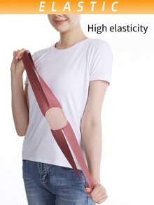 户外健身肩带，开放式肩带设计，轻便隐形，男女通用，高弹力运动肩部支撑，适合体重75-190磅，健身配件/减肥/手机挂绳/姿势矫正器