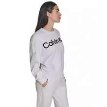 Calvin Klein Women's Performance Flocked Logo Pull-On Sweatshirt | - 光學石南花 - 查看 3