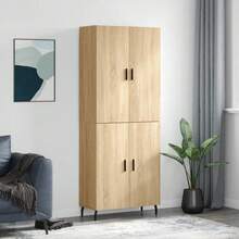 vidaXL Highboard Sonoma-Eiche 69,5x34x180 cm Holzwerkstoff