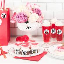 500pcs Cartoon Panda Doodle Round Stickers, 1 Inch, 2 Styles, 20 Cute Designs, Office Supplies, Scrapbooking, Teacher Rewards, PVC Waterproof Stickers - Multicolor - View 7