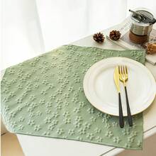 1 pieza/6 piezas Estilo coreano Ins Servilleta pequeña de encaje con forma de corazón, Mantel individual, Posavasos, Tapete multiusos para cubrir el polvo