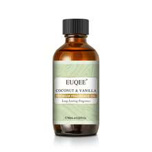 EUQEE 60毫升香氛精油（2.02液体盎司），适用于香薰机、加湿器、按摩、蜡烛制作，包含白麝香、椰子香草、海风、薰衣草、铃兰、泡泡糖、咖啡、巧克力、朗姆酒葡萄干、肉桂糖饼干、椰子奶油、甜烟草、丰收香料、青柠、椰子、柠檬、菠萝、蔓越莓、清新亚麻、婴儿爽身粉等香味。 - 多樣化香型 - 查看 25