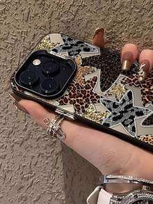 Nueva funda de teléfono a prueba de golpes con estampado de leopardo de colores y forma de corazón, compatible con iPhone 17pro/17Air /17/17promax16/11/16pro/16plus/16promax/16e/15Promax/13/14/12/XS/XR/7G/8P, cubierta protectora de teléfono premium anti-caída