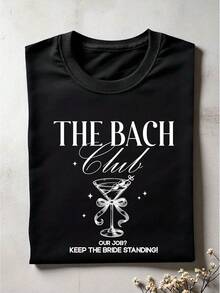 1pc The Bride Officially Off The Market Shirt, The Bach Club T-Shirt, Just Married Announcement Tee, Newlywed Wedding Tee, Bridal Shower T-Shirt, Bride Group Tee CG-76 - 布萊克巴赫俱樂部 - 查看 2