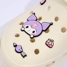 Miniso Kuromi Women's Fashion Cute Thick Midsole Clog Slippers - White - View 9