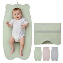 1 件装素食皮革便携式尿布垫、可擦拭防水婴儿尿布垫，尿布包内装，旅行必备和登记礼物 - 彩色 - 查看 2