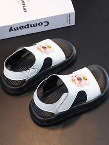 Sandalias de bebé / Sandalias planas de bebé / Zapatos de motocicleta de suela blanda para bebés y niños pequeños - Blanco - Ver 3