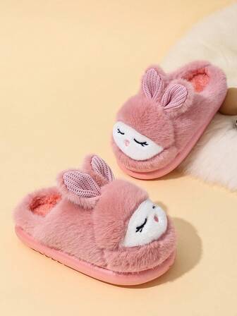 Barnmode Casual Anti-halk Lätta Varma Termofodrade Tofflor, Lämpliga För Vintern