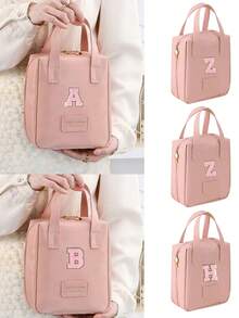 1/2 件装多层贝壳形化妆包，字母图案化妆品收纳袋，便携式皮革防水化妆品整理包，化妆包，旅行化妆包，化妆品收纳整理包，旅行必备