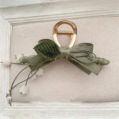 2 مشبك شعر كبير بتصميم زهرة الزنبق والشرابات، مشابك شعر أنيقة، إكسسوارات شعر عتيقة، مشابك شعر لديكور عيد الميلاد والأعياد، مشابك شعر عصرية للحفلات