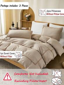 Bộ ga trải giường 3 món có tua rua bông xù (1 ga trải giường + 2 vỏ gối, không bao gồm chăn bông), bộ đồ giường màu xám cổ điển sang trọng, chất liệu polyester mềm mại, thoáng khí, nhẹ, trang trí phòng ký túc xá, phù hợp với nhiều kích cỡ giường. - Nhiều màu - Xem 6