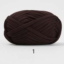 1 pièce 100g Fil de t-shirt, 30m/pièce Fil élastique de tissu pour crochet et tricot DIY, fil épais pour bretelles, pour projets de couverture, tapis et décoration maison faits main au crochet
