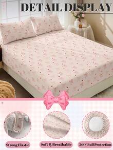 2/3pcs Bedding Set, Bedding, Mattress Protector, Bed Cover, Bed Sheet, Home Decor, Comfortable Home Textile, Breathable Anti-Pilling Mattress Protector, Soft & Skin-Friendly, Soft & Comfortable Bedroom Bedding, Fashionable Mattress Cover - Multicolor - View 5