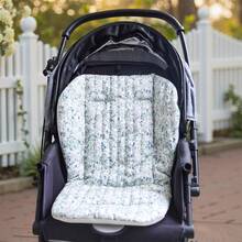 Baby Stroller Seat Cushion Pattern Print Seat Mattress Pad For Carriage,Bassinet Pram - Light Green - View 4