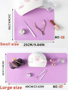 2 piezas Almohadilla de mesa de manicura de cuero de fibra, Almohadilla de soporte de mano de manicura plegable y colorida, Adecuada para almohadilla de reposabrazos de manicura, Almohadilla de manicura de cuero de microfibra suave, Almohadilla de mesa de manicura resistente al agua y a las manchas, Almohadilla de reposabrazos duradera