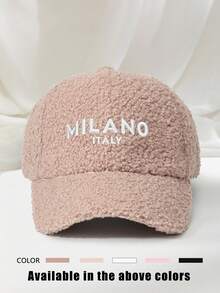 1 件刺绣“MILANO”泰迪羊毛棒球帽，透气可调节高尔夫太阳帽，时尚弧形帽檐太阳帽，男女皆宜，适合所有季节 - 棒球帽 - 查看 26