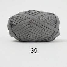 1 pièce 100g Fil de t-shirt, 30m/pièce Fil élastique de tissu pour crochet et tricot DIY, fil épais pour bretelles, pour projets de couverture, tapis et décoration maison faits main au crochet