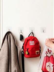 10-Pack Contemporary Metal Wall Hooks, Self-Adhesive, Easy To Install, Wall Mount - Versatile Organizer For Keys, Hats, Towels - Suitable For Bathroom, Bedroom, Office, Kitchen