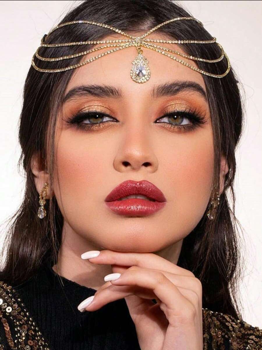 Head Chain, Bridal Maid Wedding Party Makeup Dance Party Dress Up Headpiece For Valentine Celebration, Mom, Mother, Mother's Day, Gift