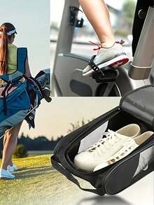 1Pc Travel Shoe Bag, Foldable Shoe Storage Bag, Zipper Shoe Bag, Unisex Boot Bag Shoe Box Shoe Storage Box, Travel Vacation Cruise Summer Vacation University Dormitory School Business Travel Essentials, Gym Shoe Storage Bag, Office Business Trip Suitcase Organization Artifact, Home Shoe Dust Storage Bag, Suitable For Students, White-Collar Workers, Travel Enthusiasts, Fitness Enthusiasts