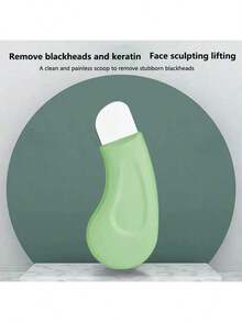 1/2 pezzi Raschietto per punti neri, pulitore delicato dei pori del viso, strumento per l'esfoliazione della pelle, adatto per la pulizia dei punti neri, rimozione delle impurità, spatola per la cura della pelle non elettrica con superficie testurizzata, manico di colore verde chiaro/rosa/beige/viola, facile da impugnare, accessorio per la pulizia dei pori