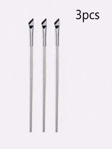 1/2/3/4/5支装精细斜角眼线刷，细斜扁眉毛化妆美妆工具，眉刷，眼影刷，螺旋刷 - 彩色 - 查看 10