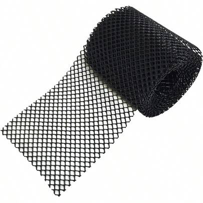 6-Inch X 20-Foot Plastic Gutter Guard, Outdoor Leaf Filter, Gutter Filter, Eaves Roof Drain Pipe Anti-Leaf Filter To Prevent Clogging, With 10 Straight Hooks