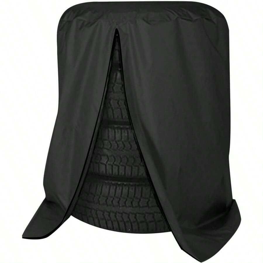 Housse de pneu universelle, housse de protection de pneu, sac de pneu de voiture, protecteur de pneu, housse de pneu de protection contre la poussière et le soleil - Noir - Voir 1