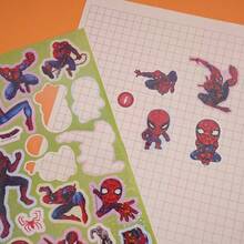 Marvel 9 Stücke Marvel Spider-Man Aufkleber zum Selbermachen für Skateboards, Laptops, Motorräder, Bücher, coole Cartoon-Aufkleber, Geschenke, Umschlag-Aufkleber, Auto-Dekoration, Party-Dekoration, Etiketten-Aufkleber, selbstklebende Aufkleber, geeignet für Scrapbooking, Laptops, Gepäck, Gitarren, Wasserflaschen, Handyhüllen zum Dekorieren, Basteln, Feiertagspartys, Geschenktüten-Füllungen, Bücher, Geburtstagsgeschenke, Weihnachten, Schulanfang