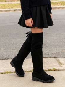1 Pair Classic Fashion Over-The-Knee Boots, Suitable For Daily Wear And Vacation, Girls High-Top Boots