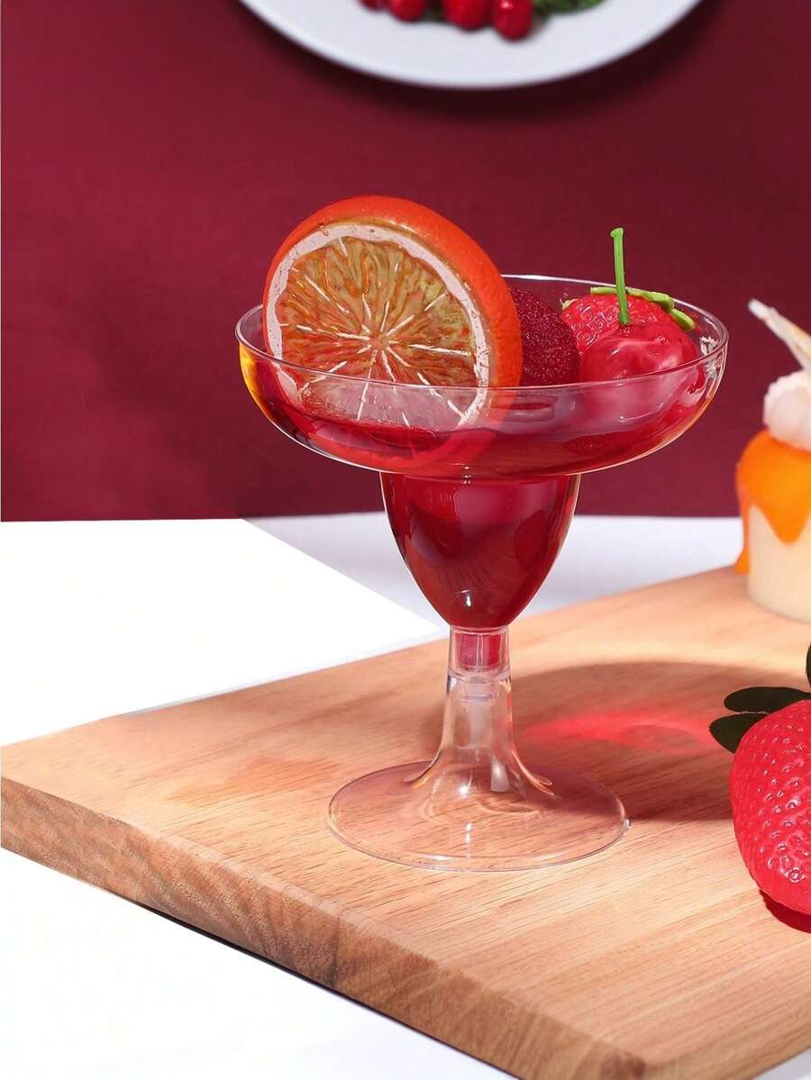 10pcs Elegant Martini Glasses - Perfect For Cocktails, Champagne, Desserts & More - Ideal For Weddings, Parties, Coffee Shops & Events, For Weddings, Parties, Cafes And Various Events. Can Be Used In Cafes, Homes, Restaurants, Parties, Celebrations, Offices And Other Occasions To Hold Cocktails, Red Wine, Mousse, Ice Cream, Jelly, Desserts, And Can Also Be Used As Father's Day Gifts, Mother's Day Gifts - Multicolor - View 1