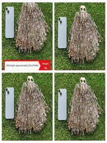 4pcs Cheerleading Pom Poms, Metal Colorful Streamers, Suitable For Sports Team Performance, Outdoor Square Dance, Dance Show, Cheering Exercises