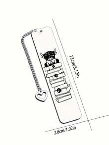 1pc Charming Highland Cow Stainless Steel Bookmark, Perfect Bookmark Gift For Farmers And Animal Lovers - Multicolor - View 8
