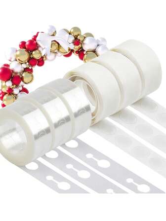 Double-Hole Balloon Chain, Balloon Arch, Birthday Decoration, Wedding Decor, Arch Decor, Balloon Decoration, Ribbon Decor, Mother's Day, Balloon Arch Kit Balloon Tape Balloon Glue Point For Balloon Decorating Strip Kit For Party Graduation Wedding Birthday Baby Shower Decor