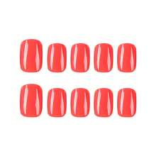 2026hot-Short Solid Color Removable Nail Patches - Press On Nails, Reusable Nail Strips, Pink Black White Glitter Nail Tips, Oval Coffin Nails, Easy Nail Art, Full Cover False Nails, Manicure Kit Women, Everyday Work Nails, Wedding Party Acrylic Nail Set - JP2643 - 查看 5