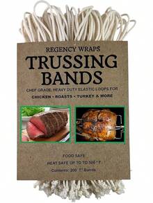 Regency Wraps rw069tb-200 Regency 17.8 cm Trussing bandas 200 unidades 17.8 cm, 17.8 cm, color blanco - Clásico - Ver 8