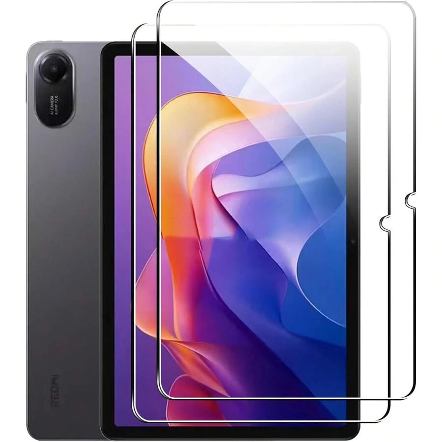 2pcs Screen Protector Compatible With Xiaomi Redmi Pad 2/Redmi Pad 2 Pro/Pad 2 Pro 5G/ Pad Mini/POCO Pad X1/M1 Tablet, 9H Hardness Tempered Glass Film, Anti-Scratch, High Clarity, Bubble-Free - Clear - View 1