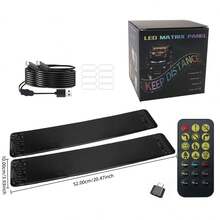 Reletech Car LED Flexible Soft Screen Advertising Display - USB Powered Car Ambient Light With APP & Bluetooth Control, Demon Eye Design For Store Window Decor