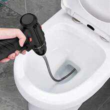 1pc Household Electric Drill Pipe, Dredge Sewer Toilet Dredge, Spring Toilet Floor Drain, Kitchen Dredge Tool, Durable, Space-Saving Design, 39.37-Inch Long Multipurpose Unclogger,(Only Unclogger, Not Including Drill) - 1 - View 2