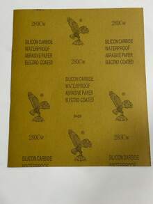 Papel de lija de marca Eagle genuino, papel abrasivo para pulir con agua para lijar pintura de coche, jade, palisandro, hojas de lijado fino de 2000 granos