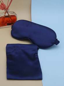 1pc Shading Sleep Eye Mask Imitation Silk Ice Feel Comfortable, Relaxing Fatigue, Lunch Rest, Sleeping ﻿