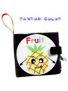 柔软布书婴儿书籍布书适合婴儿幼儿，高对比度黑白皱纹可水洗早期教育礼物