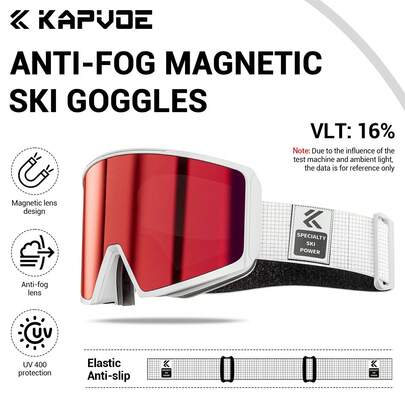 KAPVOE Gafas deportivas KAPVOE, gafas de invierno para snowboard y esquí, gafas para deportes al aire libre a prueba de viento, máscara de esquí, gafas de motocicleta