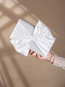 Geantă de mână din satin în formă de fluture, geantă de seară pentru petreceri