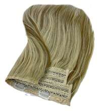 Fish Line Human Hair Extension Wire Natural Hair One Piece Invisible Wire Hair Weft With 3 Clips Natural Black Hair Clip In Human Hair Extensions For Women - S8/613 - View 6