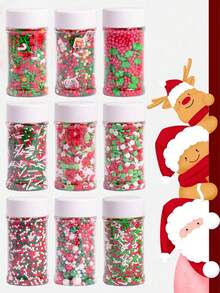 Décorations comestibles pour gâteau de Noël. Comprend un sapin de Noël, une béquille, des flocons de neige, un bonhomme de neige et des perles. Parfait pour les décorations de gâteaux, de cupcakes, de cônes de crème glacée et de desserts. Idéal comme décorations de gâteau pour les fêtes de Noël. Décorations de Noël, pyjamas de Noël, cadeaux de Noël, décoration de Noël